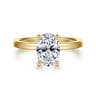 Paula - 14K Yellow Gold Oval Diamond Engagement Ring