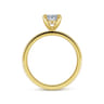Paula - 14K Yellow Gold Oval Diamond Engagement Ring