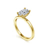 Paula - 14K Yellow Gold Oval Diamond Engagement Ring