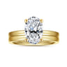 Paula - 14K Yellow Gold Oval Diamond Engagement Ring