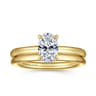 Lark - 14K Yellow Gold Oval Solitaire Engagement Ring