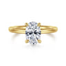 Lark - 14K Yellow Gold Oval Solitaire Engagement Ring