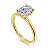 Lark - 14K Yellow Gold Oval Solitaire Engagement Ring