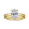 Lark - 14K Yellow Gold Oval Solitaire Engagement Ring
