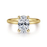 Lark - 14K Yellow Gold Oval Solitaire Engagement Ring