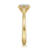 Tiona - 14K Yellow Gold 6 Prong Oval Diamond Engagement Ring