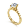 Tiona - 14K Yellow Gold 6 Prong Oval Diamond Engagement Ring