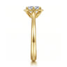 Tiona - 14K Yellow Gold 6 Prong Oval Diamond Engagement Ring