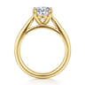 Bambi - 14K Yellow Gold Oval Diamond Engagement Ring