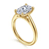 Bambi - 14K Yellow Gold Oval Diamond Engagement Ring