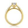 Bambi - 14K Yellow Gold Oval Diamond Engagement Ring