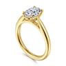Bambi - 14K Yellow Gold Oval Diamond Engagement Ring