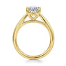 Bambi - 14K Yellow Gold Oval Diamond Engagement Ring