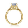 Anne - 14K Yellow Gold Oval Solitaire Diamond Engagement Ring