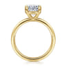 Azura - 14K Yellow Gold Oval Solitaire Diamond Engagement Ring