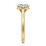 Bena - 14K Yellow Gold Oval Solitaire Diamond Engagement Ring