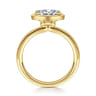 Linen - 14K Yellow Gold Oval Diamond Engagement Ring