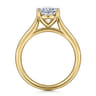 Bravo - 14K Yellow Gold Oval Solitaire Diamond Engagement Ring