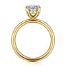 Tiana - 14K Yellow Gold Oval Solitaire Diamond Engagement Ring