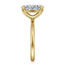 Tiana - 14K Yellow Gold Oval Solitaire Diamond Engagement Ring