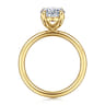Tiana - 14K Yellow Gold Oval Solitaire Diamond Engagement Ring