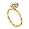 Tiana - 14K Yellow Gold Oval Solitaire Diamond Engagement Ring