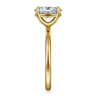 Tiana - 14K Yellow Gold Oval Solitaire Diamond Engagement Ring