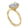 Tiana - 14K Yellow Gold Oval Solitaire Diamond Engagement Ring