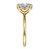 Tiana - 14K Yellow Gold Oval Solitaire Diamond Engagement Ring