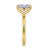 Unite - 14K Yellow Gold Oval Solitaire Diamond Engagement Ring