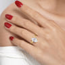 Unite - 14K Yellow Gold Oval Solitaire Diamond Engagement Ring