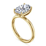 Unite - 14K Yellow Gold Oval Solitaire Diamond Engagement Ring