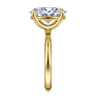 Unite - 14K Yellow Gold Oval Solitaire Diamond Engagement Ring