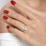 Unite - 14K Yellow Gold Oval Solitaire Diamond Engagement Ring