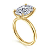 Unite - 14K Yellow Gold Oval Solitaire Diamond Engagement Ring