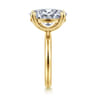 Unite - 14K Yellow Gold Oval Solitaire Diamond Engagement Ring