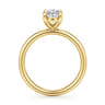 Unite - 14K Yellow Gold Oval Solitaire Diamond Engagement Ring