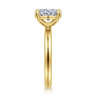Unite - 14K Yellow Gold Oval Solitaire Diamond Engagement Ring
