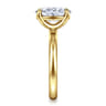 Unite - 14K Yellow Gold Oval Solitaire Diamond Engagement Ring