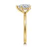 Cari - 14K Yellow Gold Pear Shape Diamond Engagement Ring - 0.06 ct