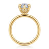 Cari - 14K Yellow Gold Pear Shape Diamond Engagement Ring - 0.05 ct