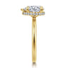 Rainah - 14K Yellow Gold Pear Shape Diamond Engagement Ring - 0.11 ct