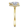 Rainah - 14K Yellow Gold Pear Shape Diamond Engagement Ring - 0.13 ct