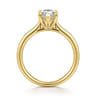 Badia - 14K Yellow Gold Pear Shape Solitaire Diamond Engagement Ring - 0.04 ct