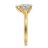 Badia - 14K Yellow Gold Pear Shape Solitaire Diamond Engagement Ring - 0.04 ct