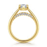 Geo - 14K Yellow Gold Pear Shape Diamond Engagement Ring - 0.16 ct