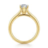Azucena - 14K Yellow Gold Pear Shape Solitaire Diamond Engagement Ring - 0.05 ct