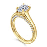 Rosey - 14K Yellow Gold Pear Shape Diamond Engagement Ring - 0.35 ct