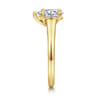 Rosey - 14K Yellow Gold Pear Shape Diamond Engagement Ring - 0.35 ct