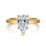 Paula - 14K Yellow Gold Pear Shape Diamond Engagement Ring